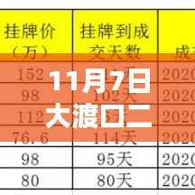 11月7日大渡口二手房最新消息，成长的力量背后的故事与成就感的赋予